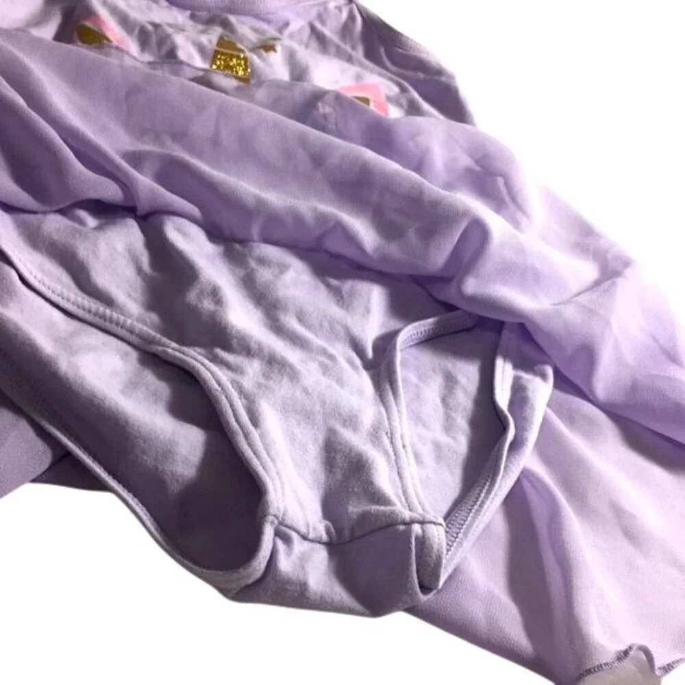Girls Dance Costume Purple Multi Unicorn Size XL 7